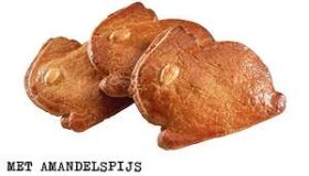 Roomboter Paashaasjes met amandelspijs